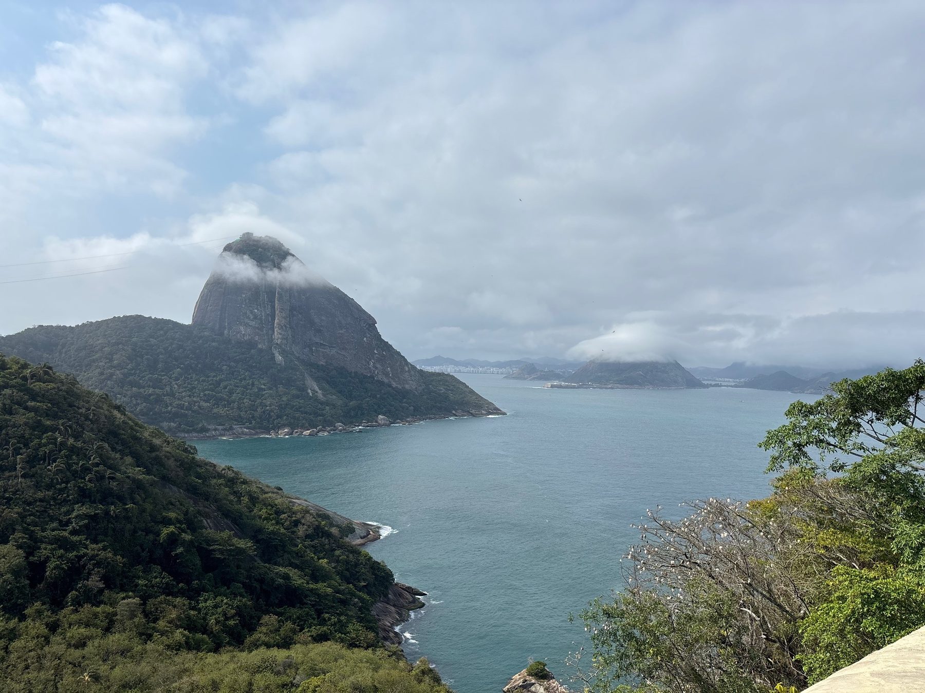 Coastal approach route viewed during travel planning